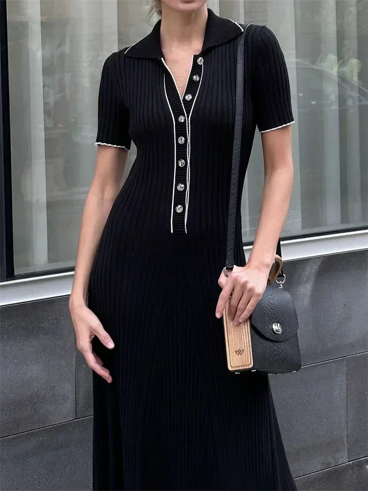 Vestido midi de malha Harriet