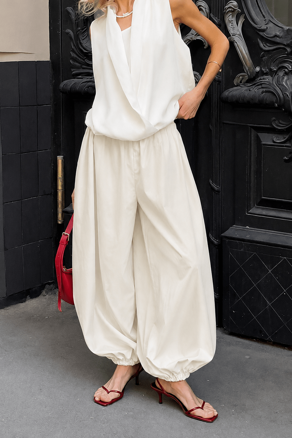 Inga Elastic Waist Baggy Pants