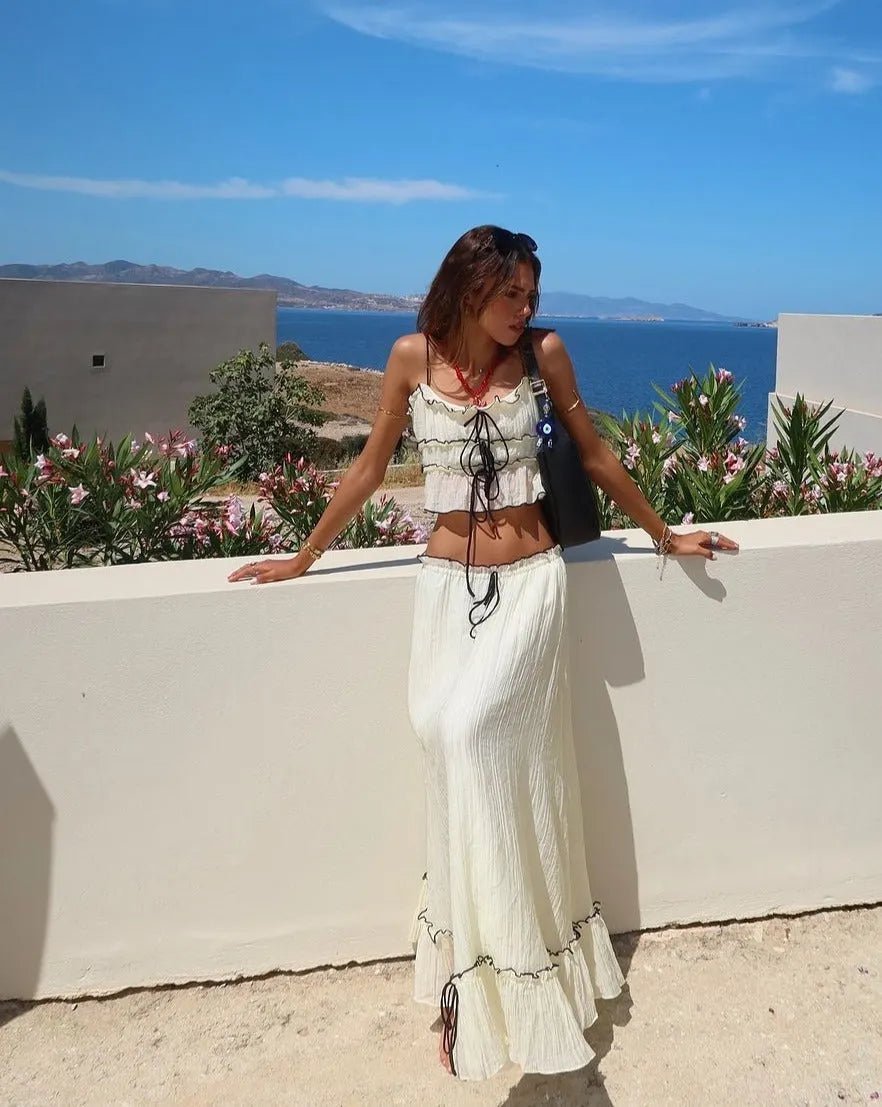 Conjunto encantador Isabel de saia e top