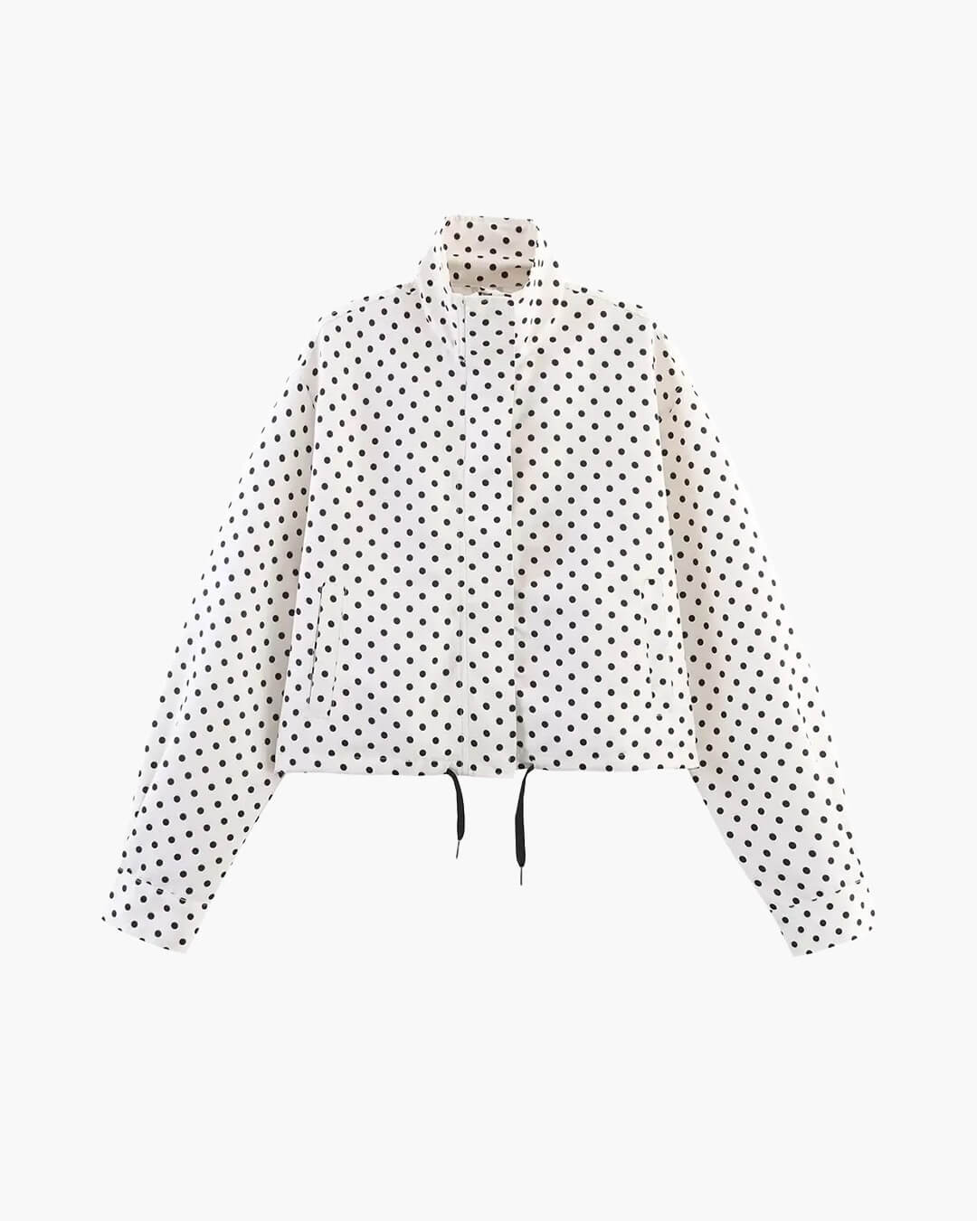 Janelle High Collar Drawstring Jacket