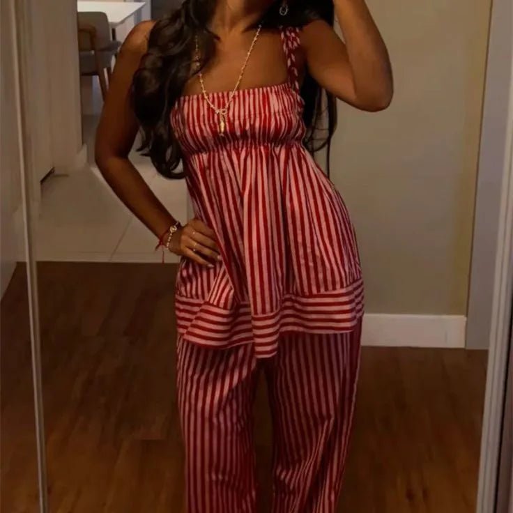 Conjunto de pijama às riscas Jasmin