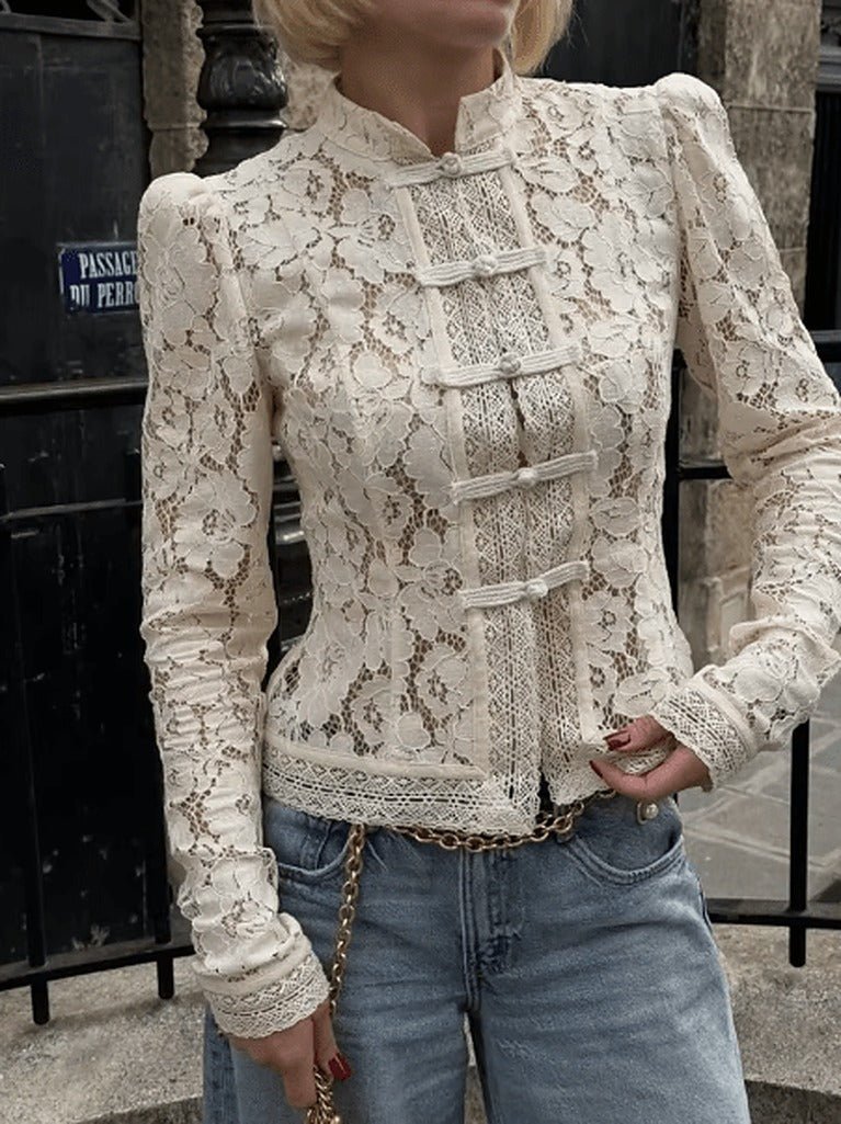 Jeanna Long Sleeve Lace Top