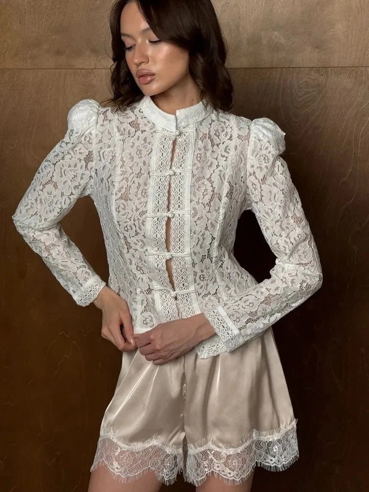 Jeanna Long Sleeve Lace Top