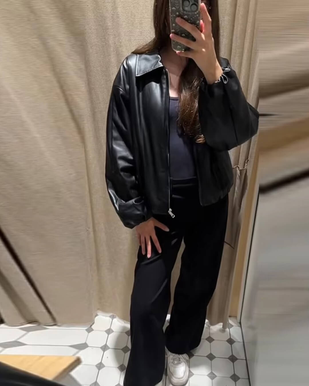 Blusão bomber Jenny em pele sintética