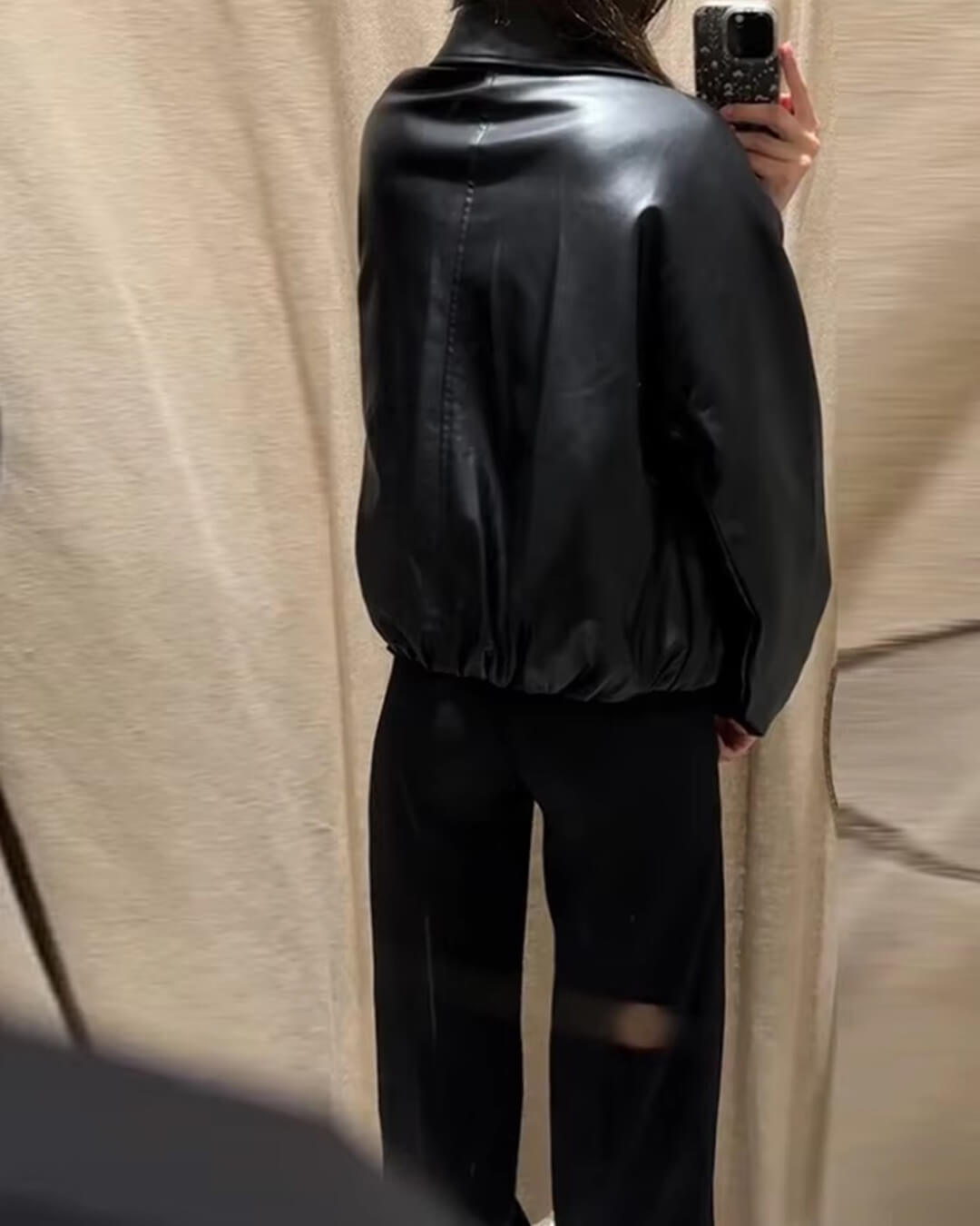 Blusão bomber Jenny em pele sintética