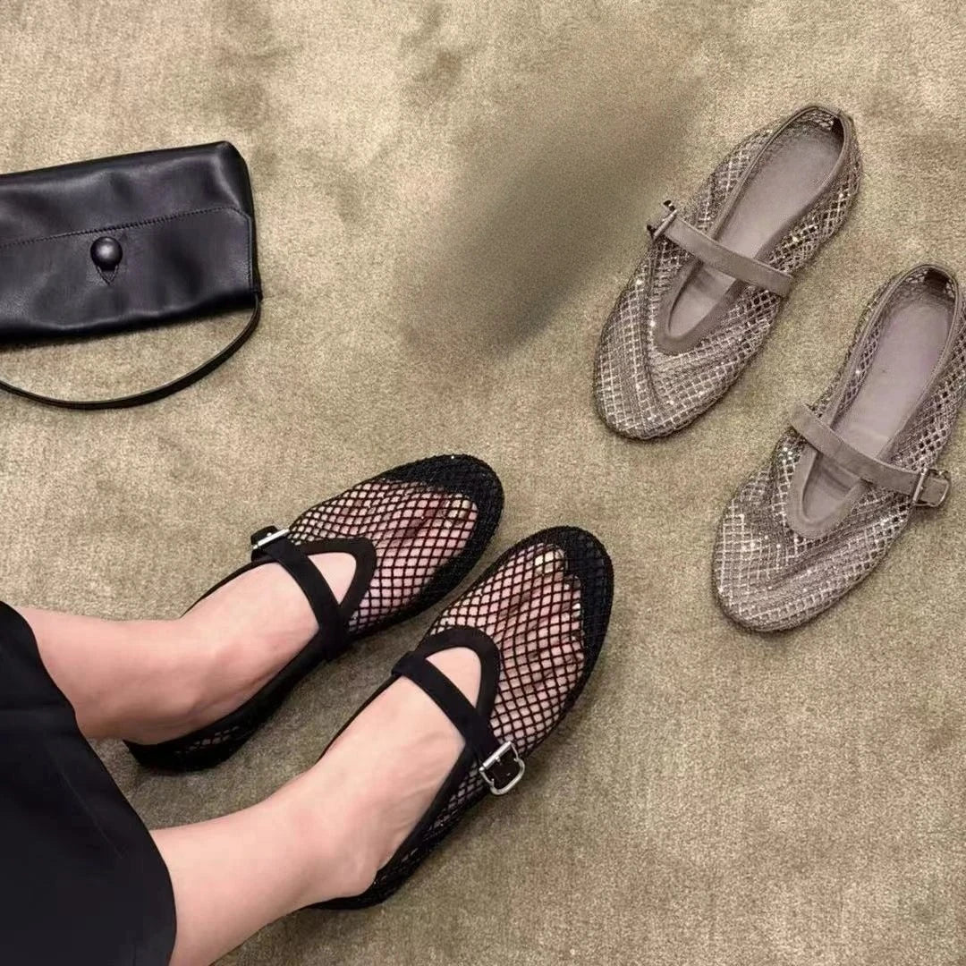 Sabrinas de malha com brilhantes Jessica