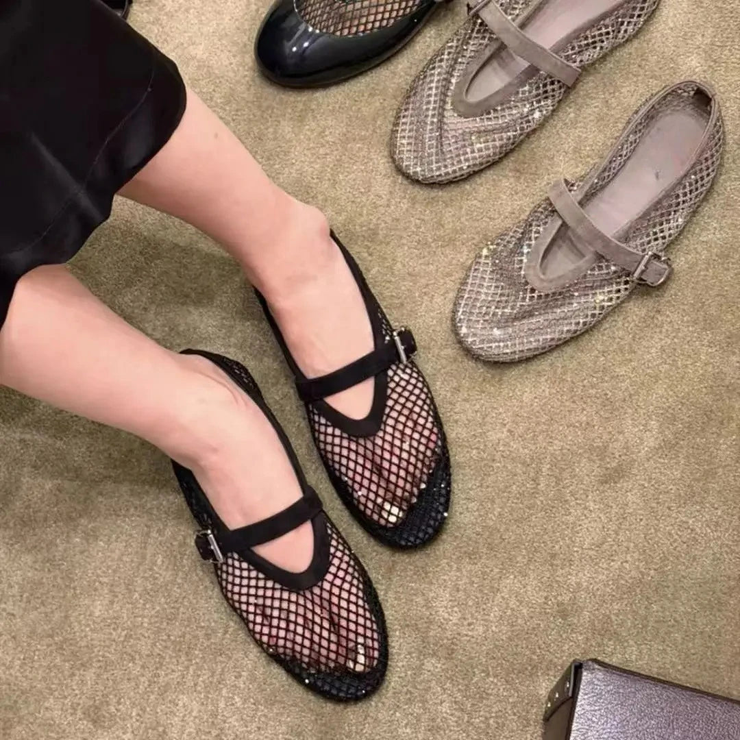 Sabrinas de malha com brilhantes Jessica