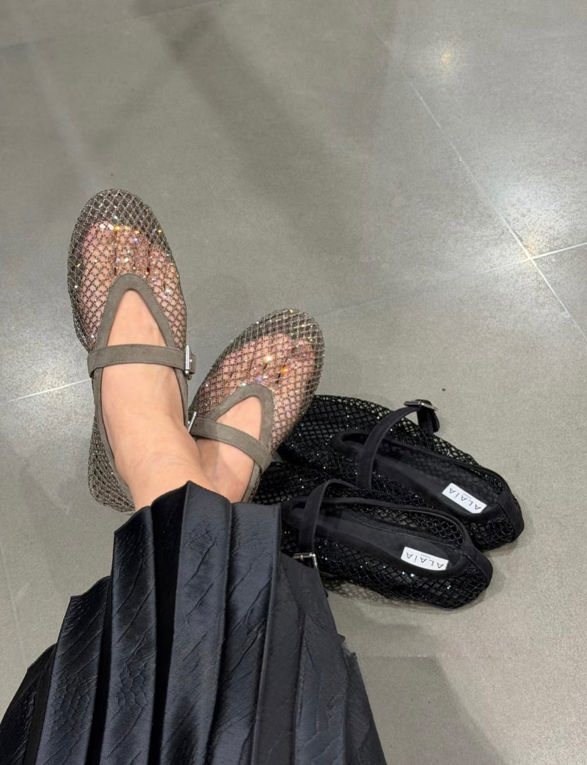 Sabrinas de malha com brilhantes Jessica