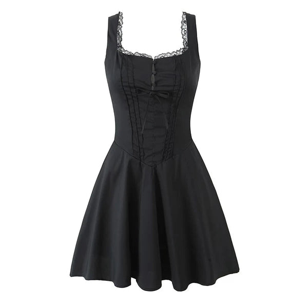 Vestido mini fluido com atacadores Jolie
