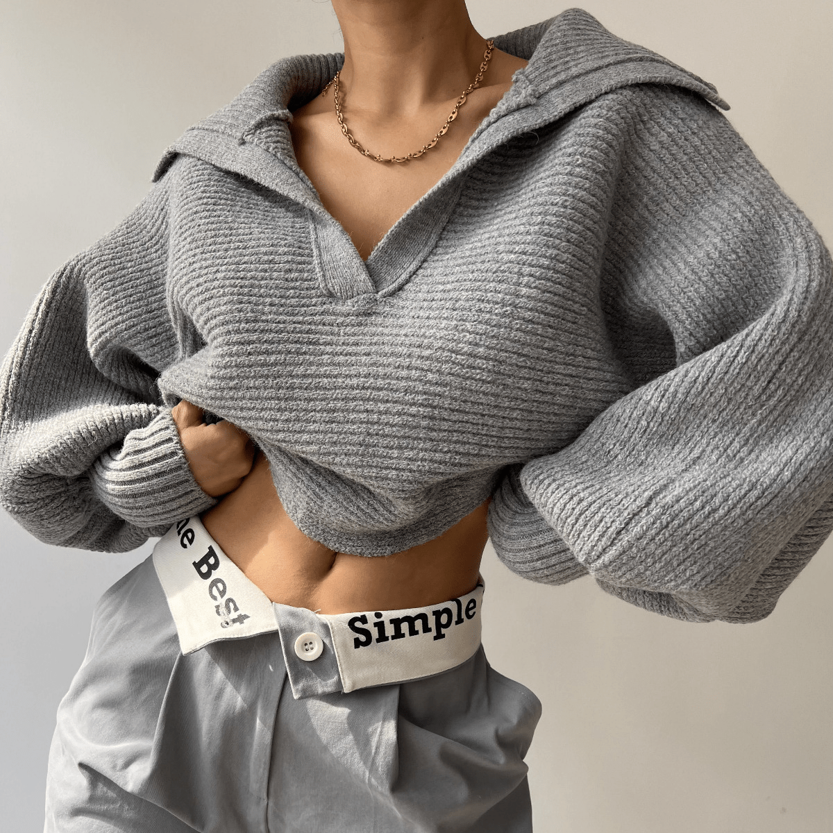 Camisola de malha oversized Kath