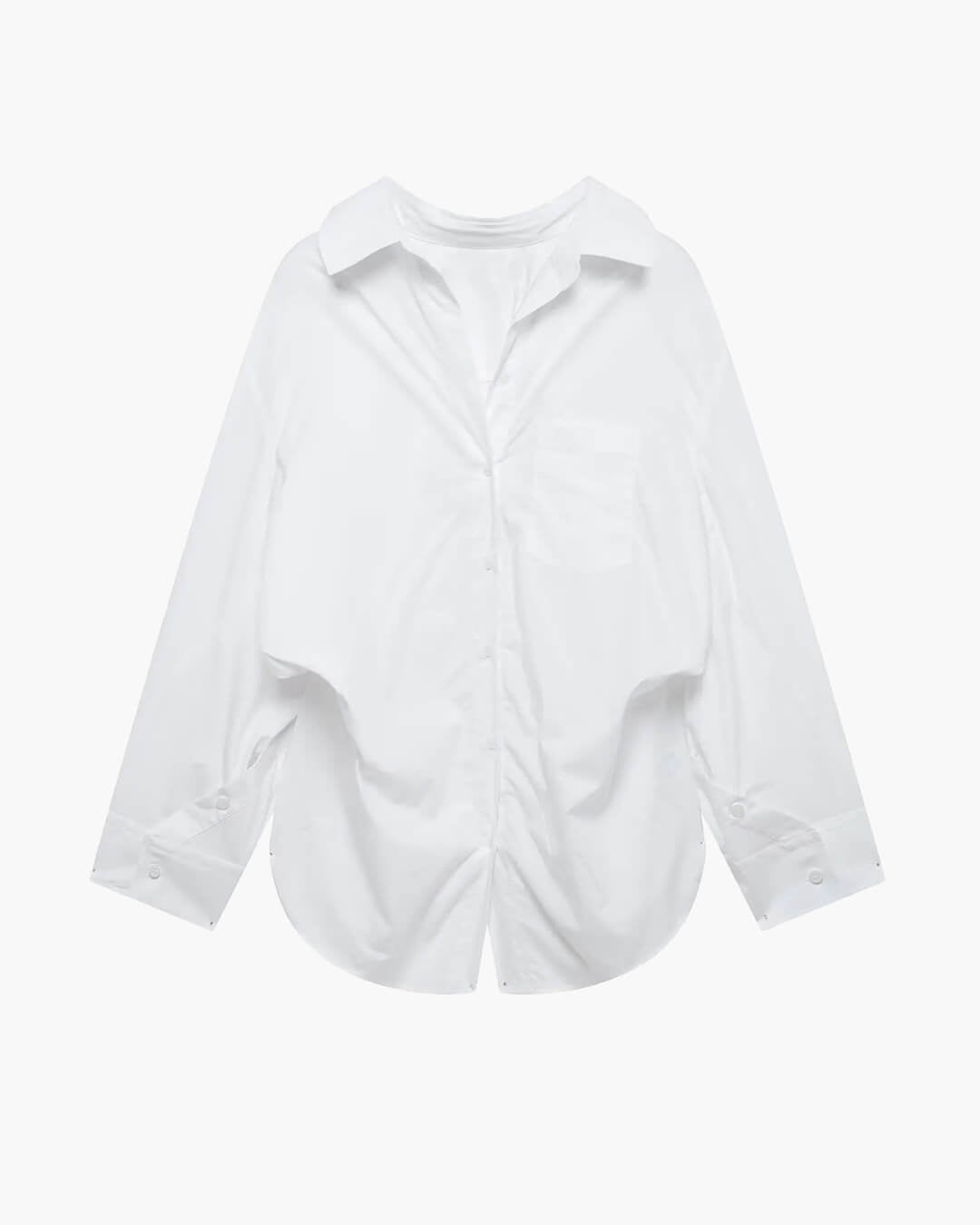Camisa às riscas com mangas morcego Kathy