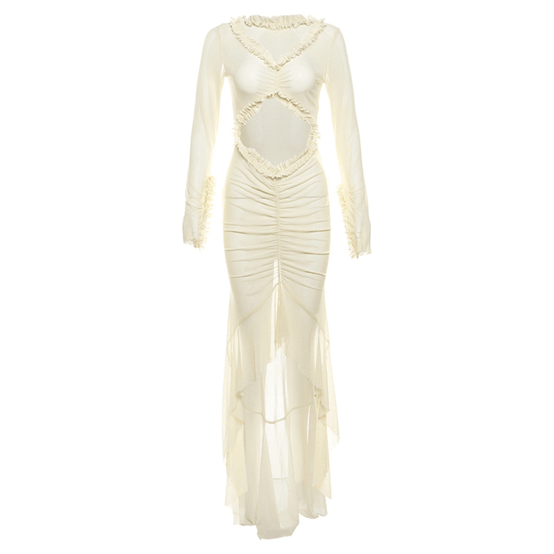 Vestido Katie transparente e justo