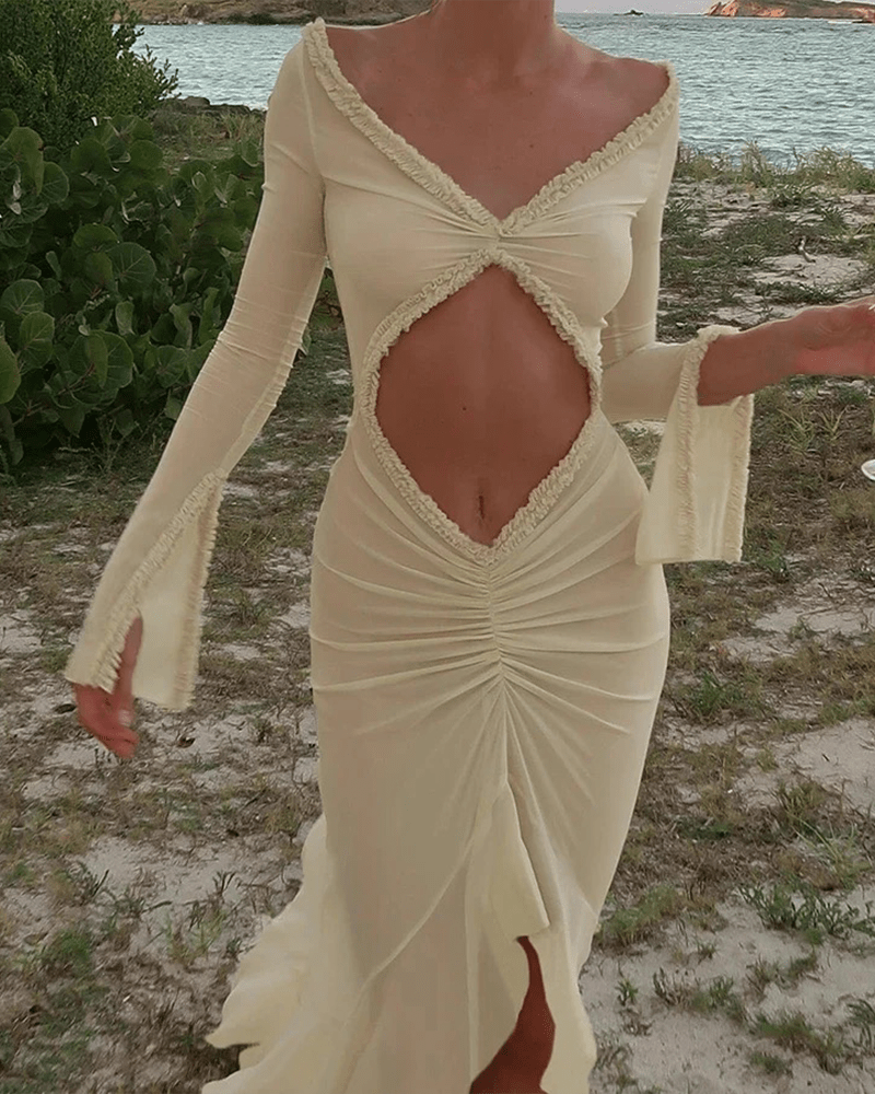 Vestido Katie transparente e justo