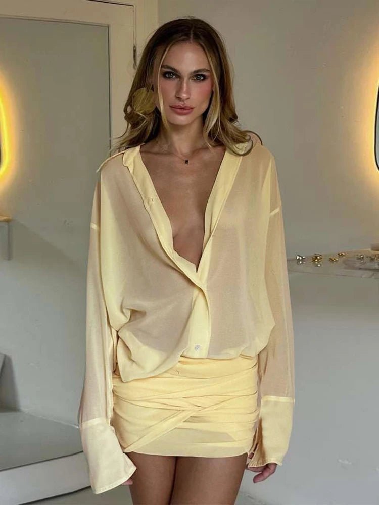 Vestido-camisa de manga comprida Kendall