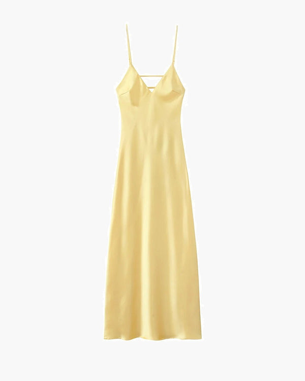 Kirra Satin Backless Maxi Dress