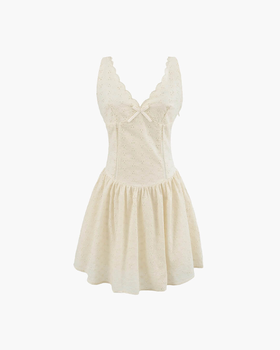 Vestido mini Kirsten com decote profundo