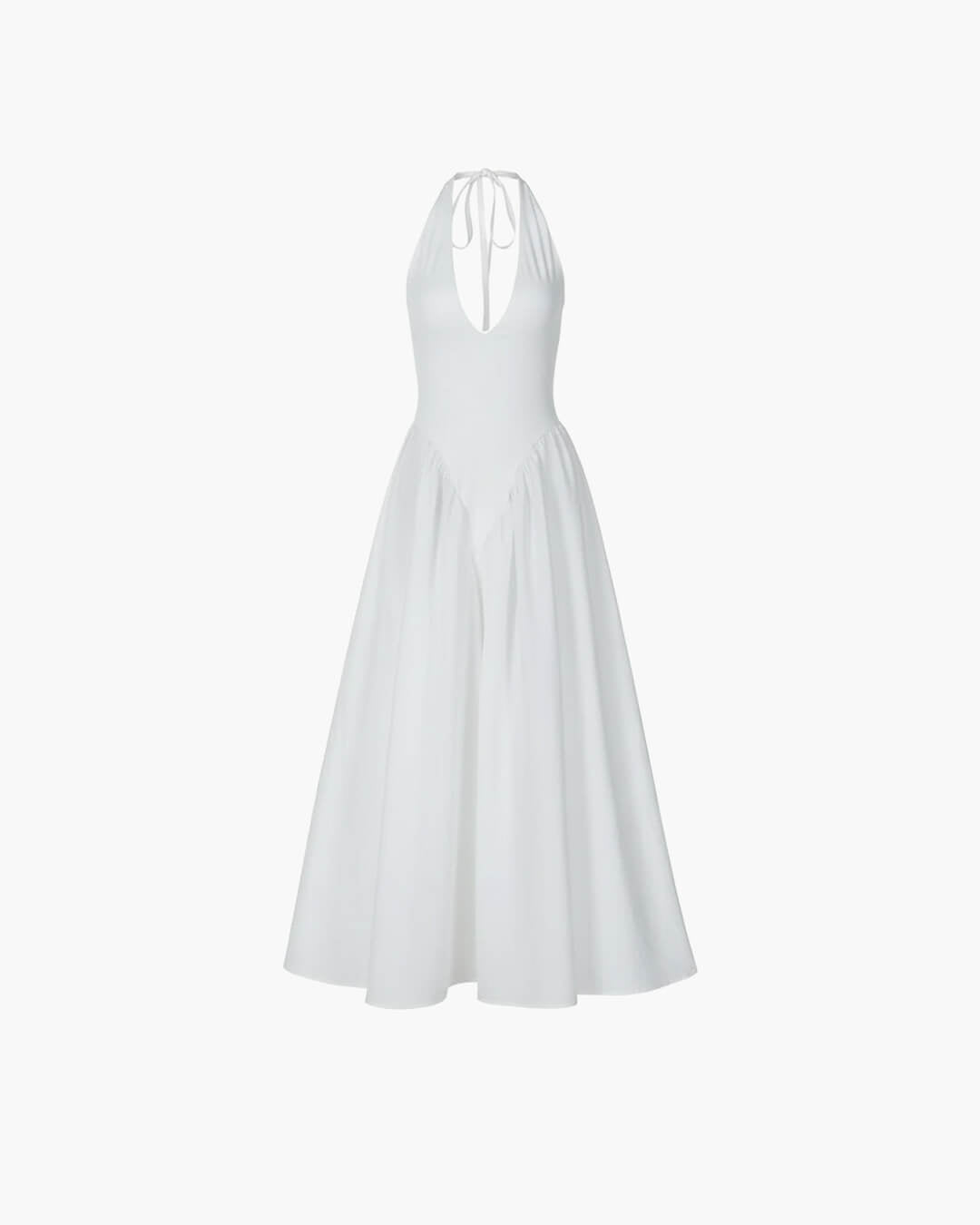 Vestido maxi com decote profundo Kristy