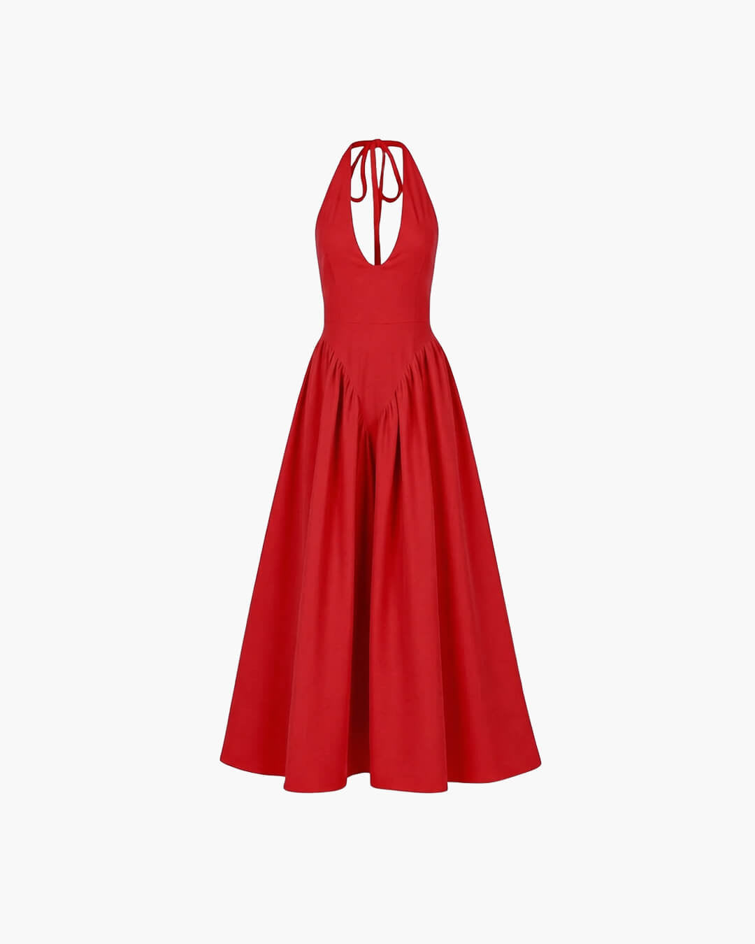 Vestido maxi com decote profundo Kristy