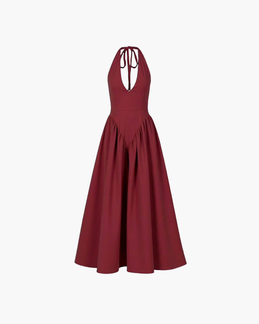 Vestido maxi com decote profundo Kristy