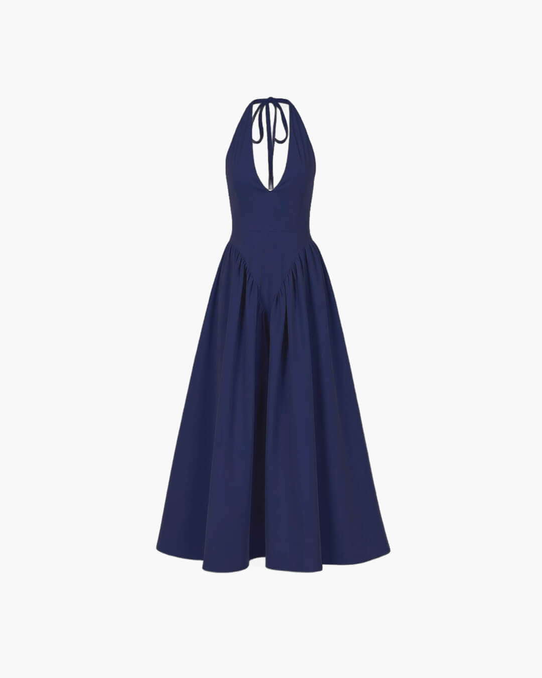 Vestido maxi com decote profundo Kristy