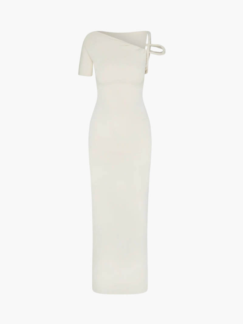Vestido comprido torcido Kylie