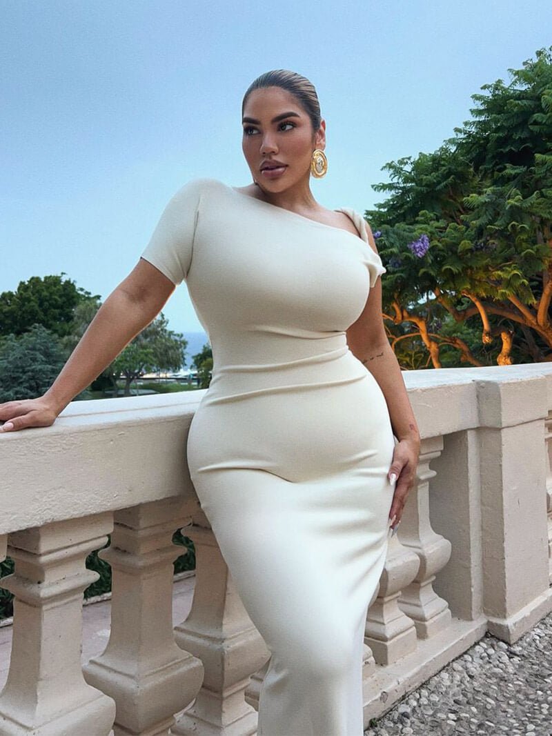 Vestido comprido torcido Kylie