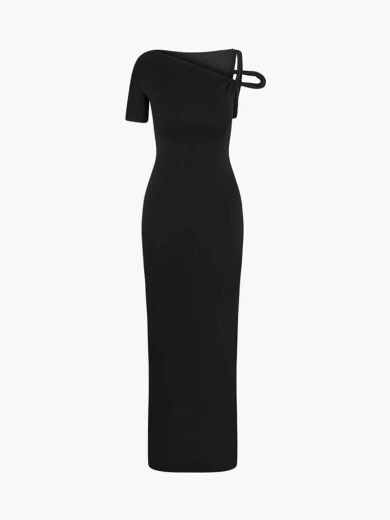 Vestido comprido torcido Kylie