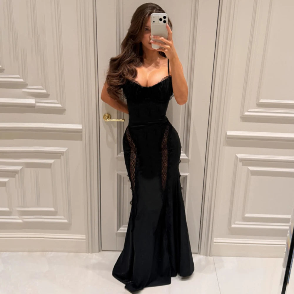 Vestido de noite de renda
