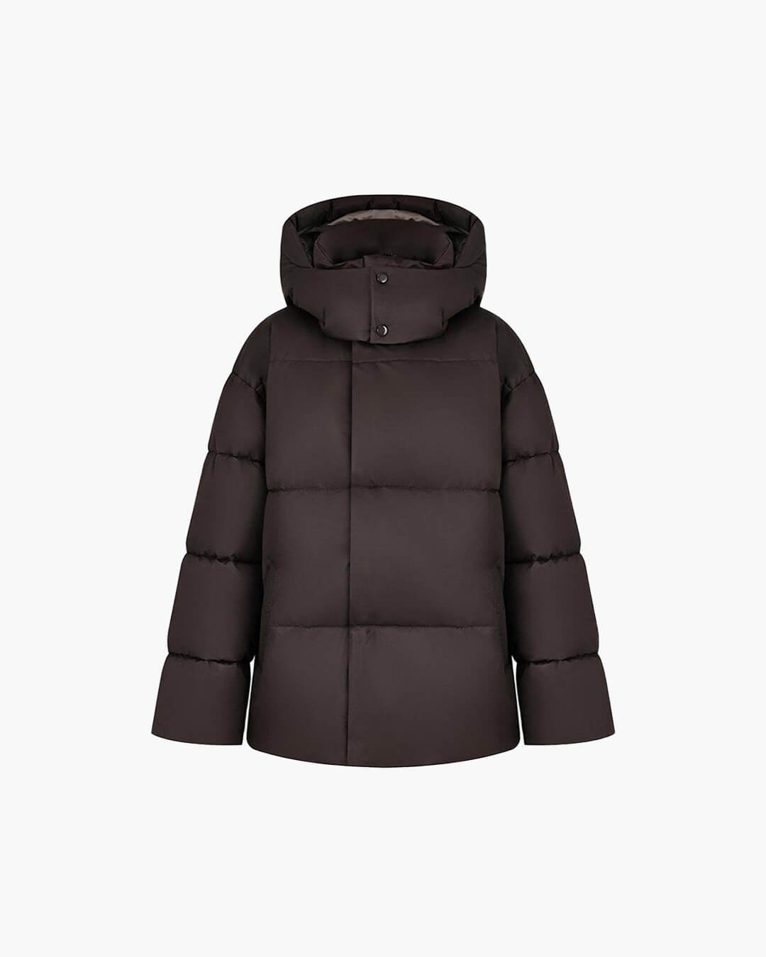 Casaco acolchoado oversized com capuz amovível Leila