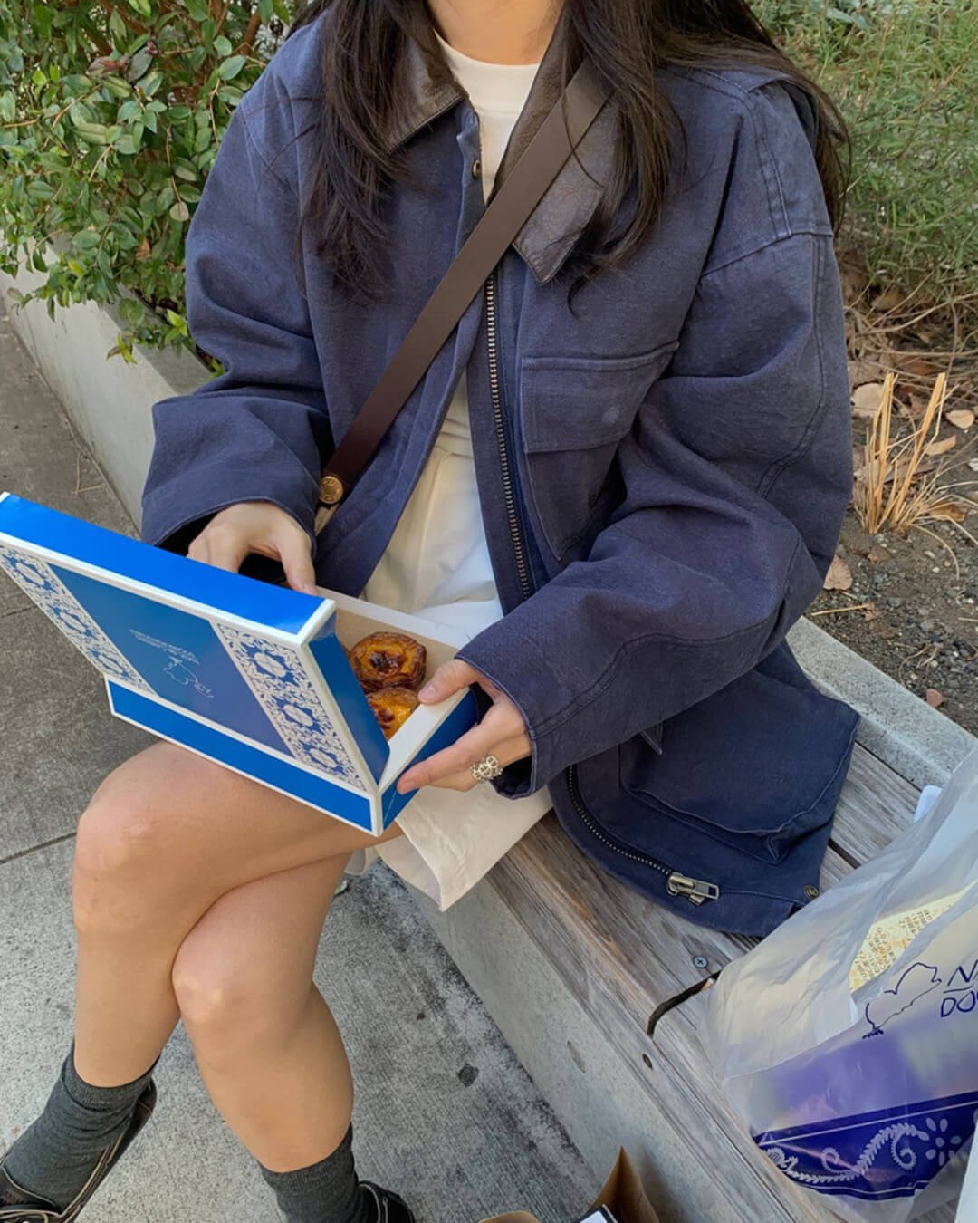 Blusão utilitário Lena com gola contrastante