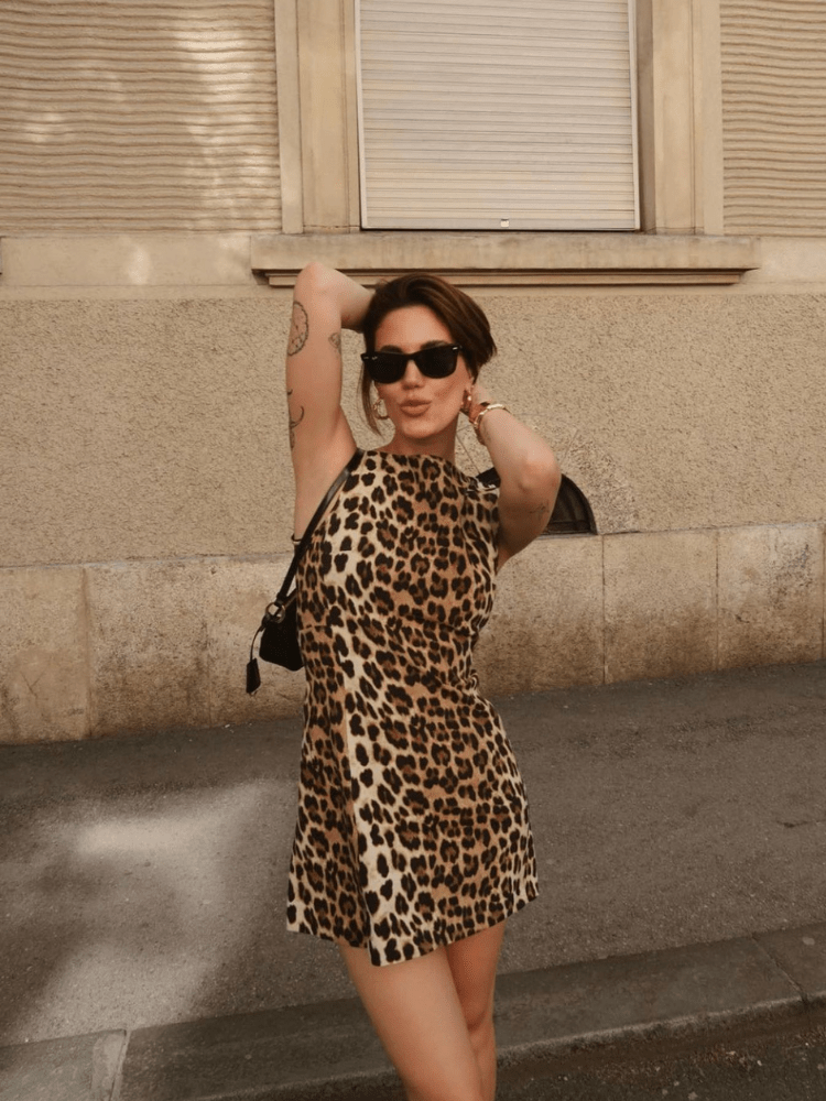 Leona Leopard Mini Dress