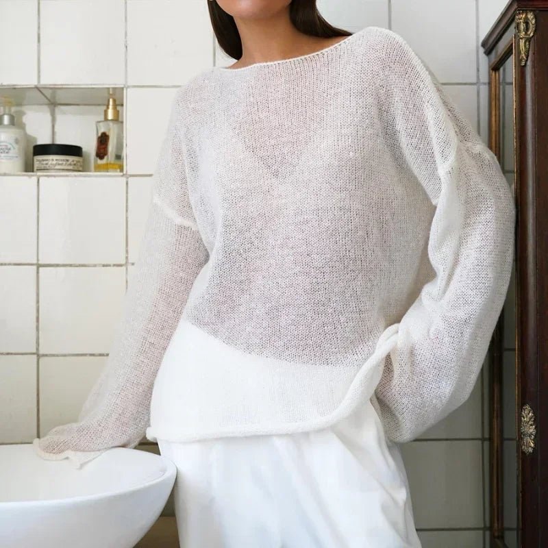 Lilian Sheer Loose Pullover