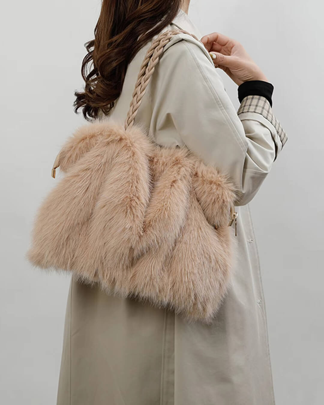 Saco tote de pelo sintético Loreen