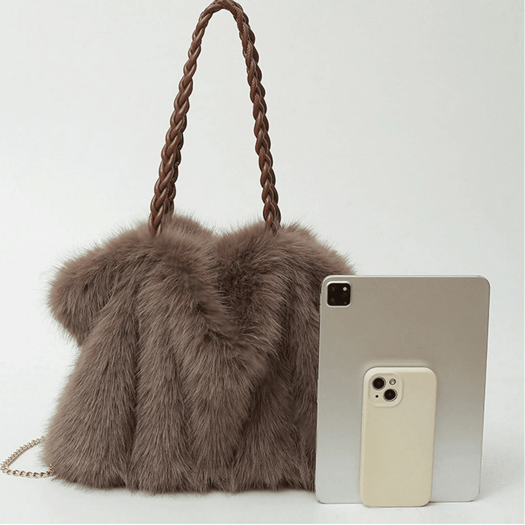 Saco tote de pelo sintético Loreen