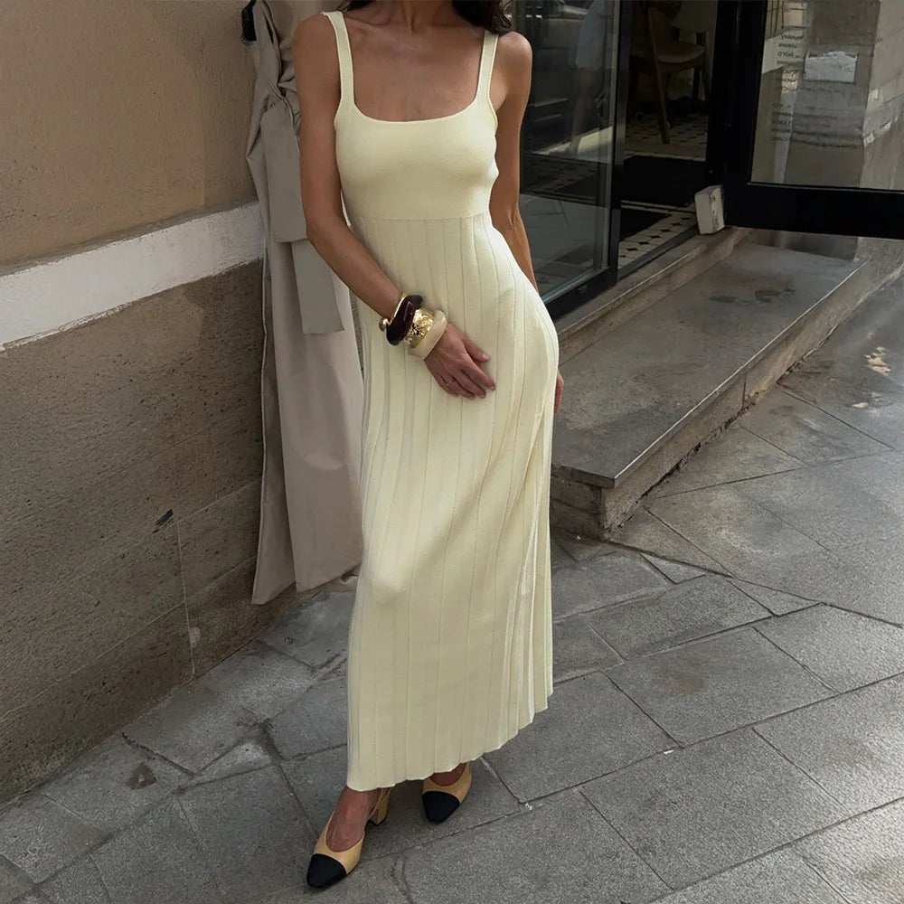 Vestido de malha com alças Lucy