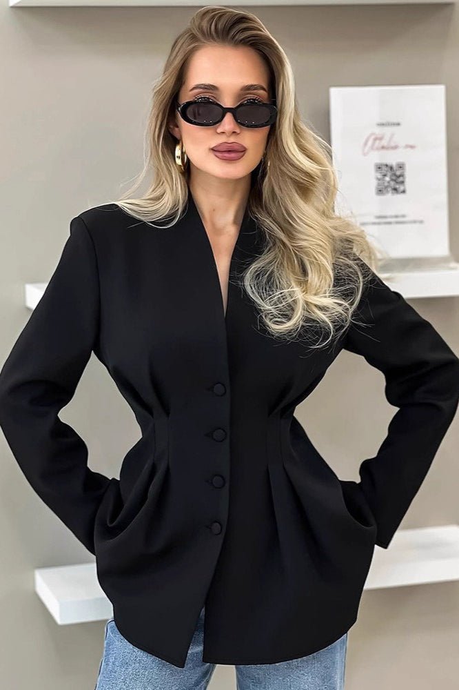 Blazer plissado Margarita