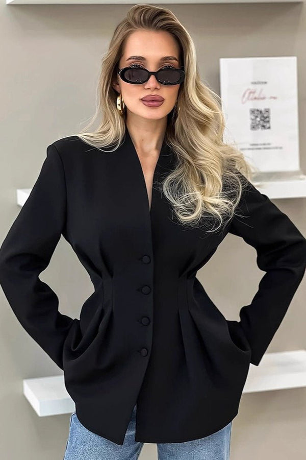 Blazer plissado Margarita