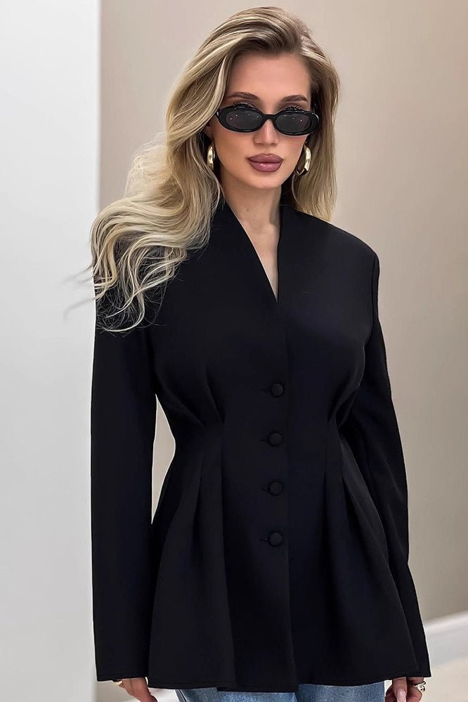 Blazer plissado Margarita