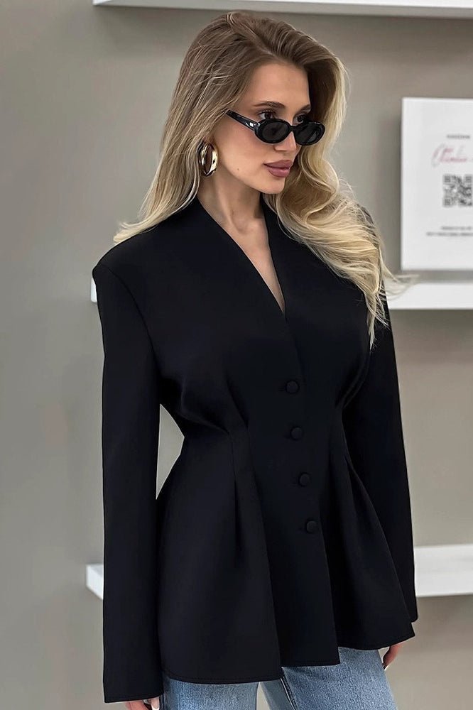 Blazer plissado Margarita