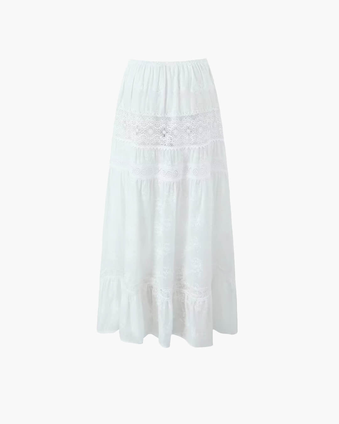 Conjunto de top curto e saia maxi boémio Margot