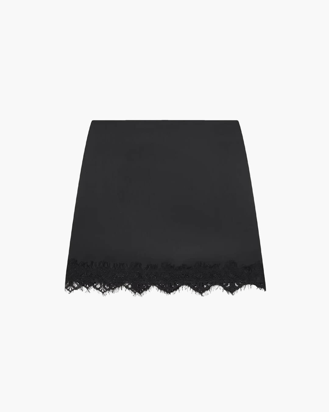 Saia mini de renda de cintura subida Marian