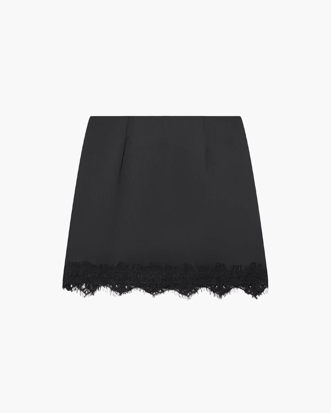 Saia mini de renda de cintura subida Marian