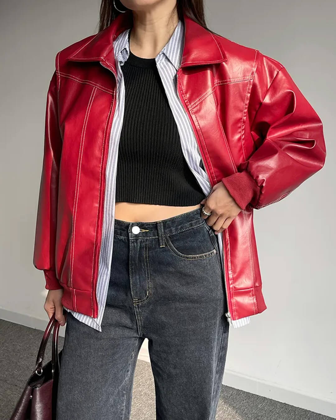 Marina Zip-Up Bomber Jacket