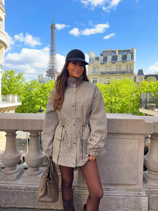 Marnie Plaid Zip Jacket