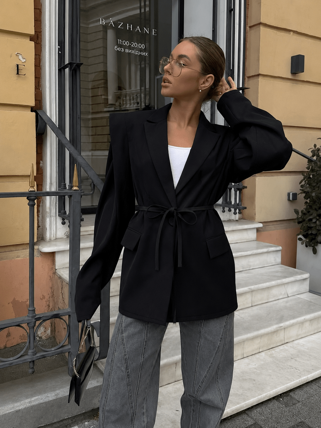 Blazer Megan com laço à frente