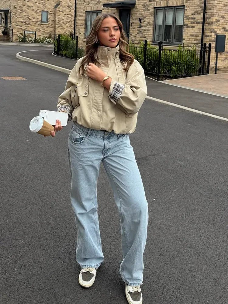 Blusão bomber Melanie com gola subida