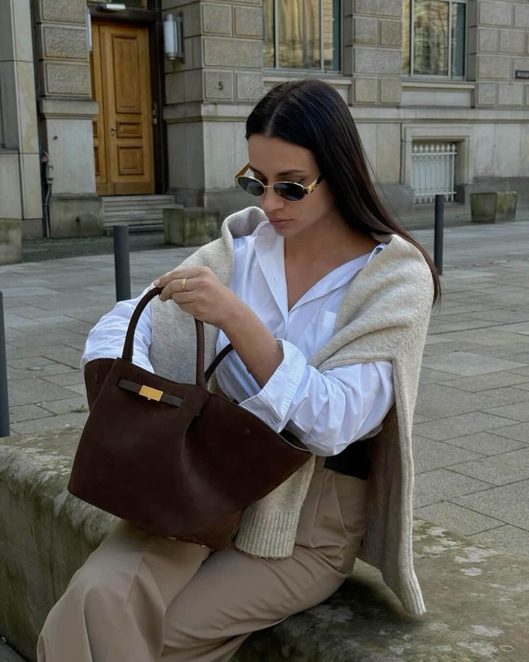 Mala em camurça Melanie