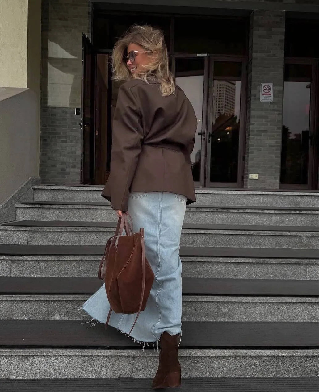 Blazer com atilhos Mia