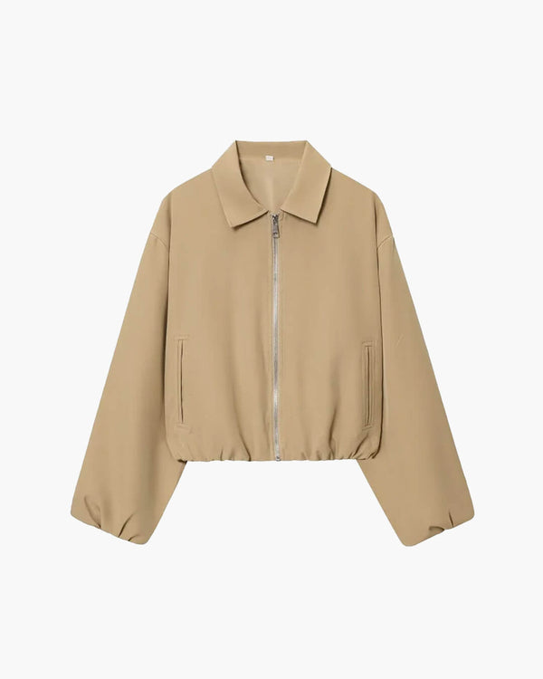 Midori Puff Sleeve Bomber Jacket