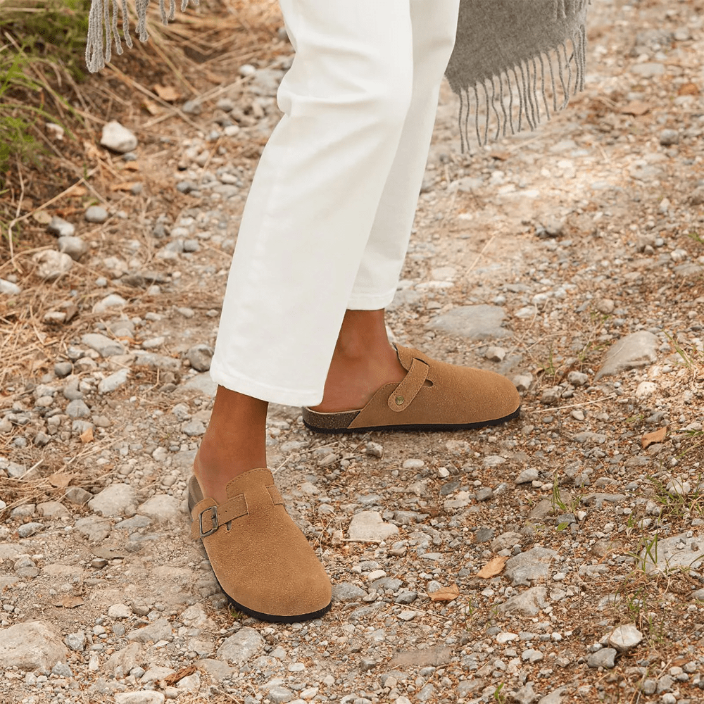 Minerva Adjustable Buckle Slip-On Sandals